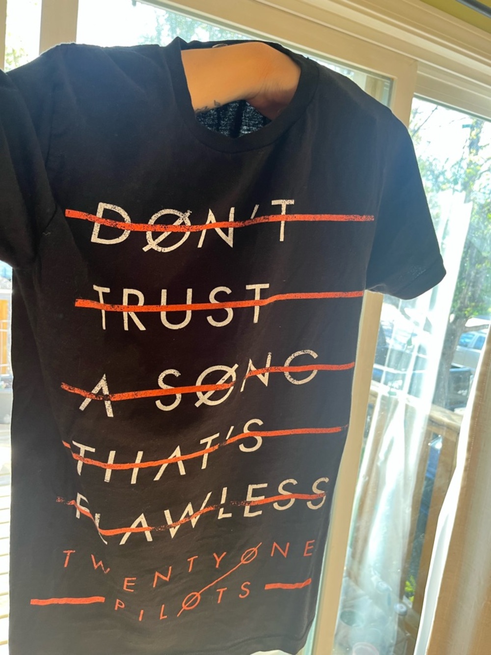 Twenty One Pilots "Don't Trust A Song That's Flawless" Lane Boy Black Tee